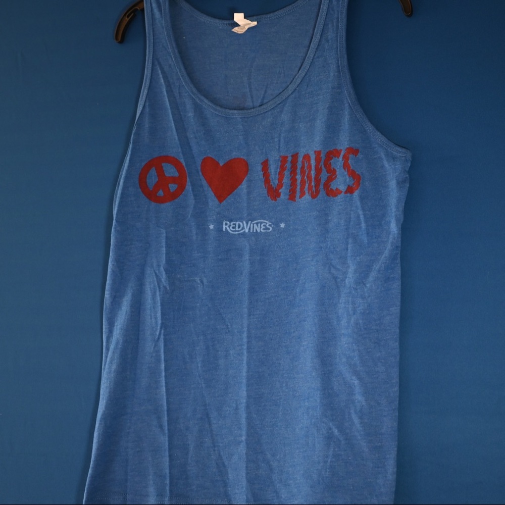 Red Vines Tank Top (Blue)